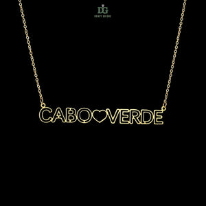 Outline Name Necklace