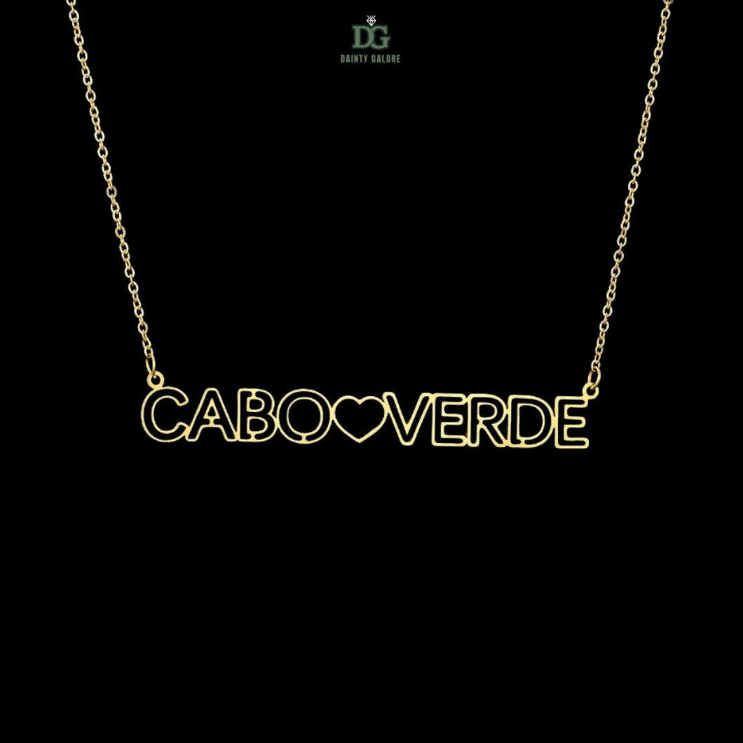 Outline Name Necklace